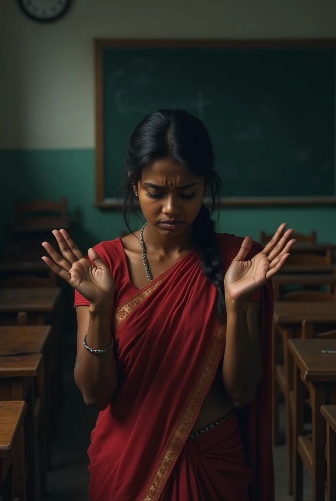 Tamil married woman students palm punishment