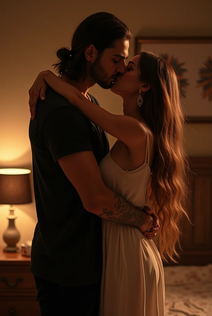 Tom Kaulitz kissing a girl