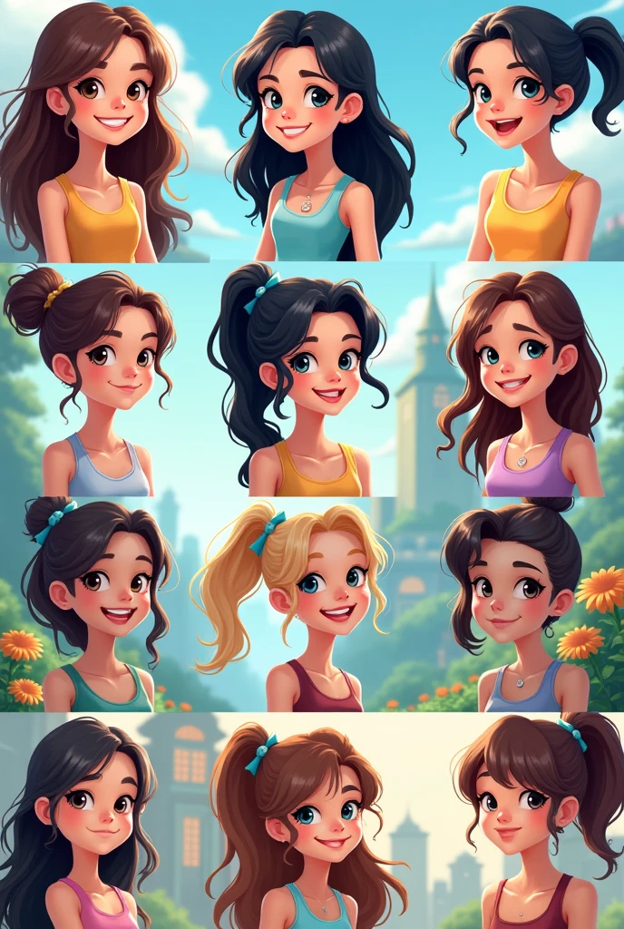 Cartoon girls