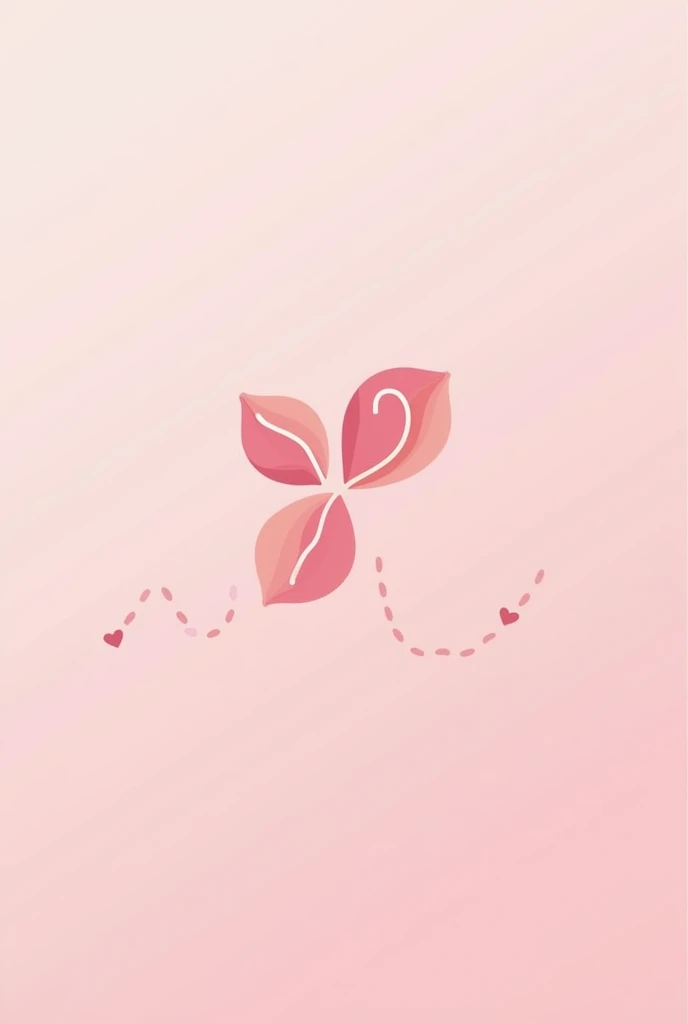 A logo for a speech therapy professional with Neurodevelopmental characteristics; transformation and evolution , speech and language. colors in shades of pink.