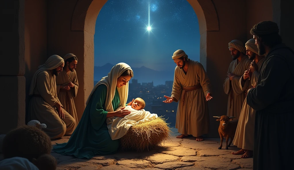 biblical history: In the city of Belém, night Mary gave birth to the Savior of the world in a humble manger
