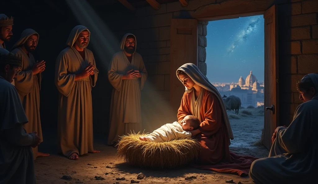 biblical history: In the city of Belém, night Mary gave birth to the Savior of the world in a humble manger