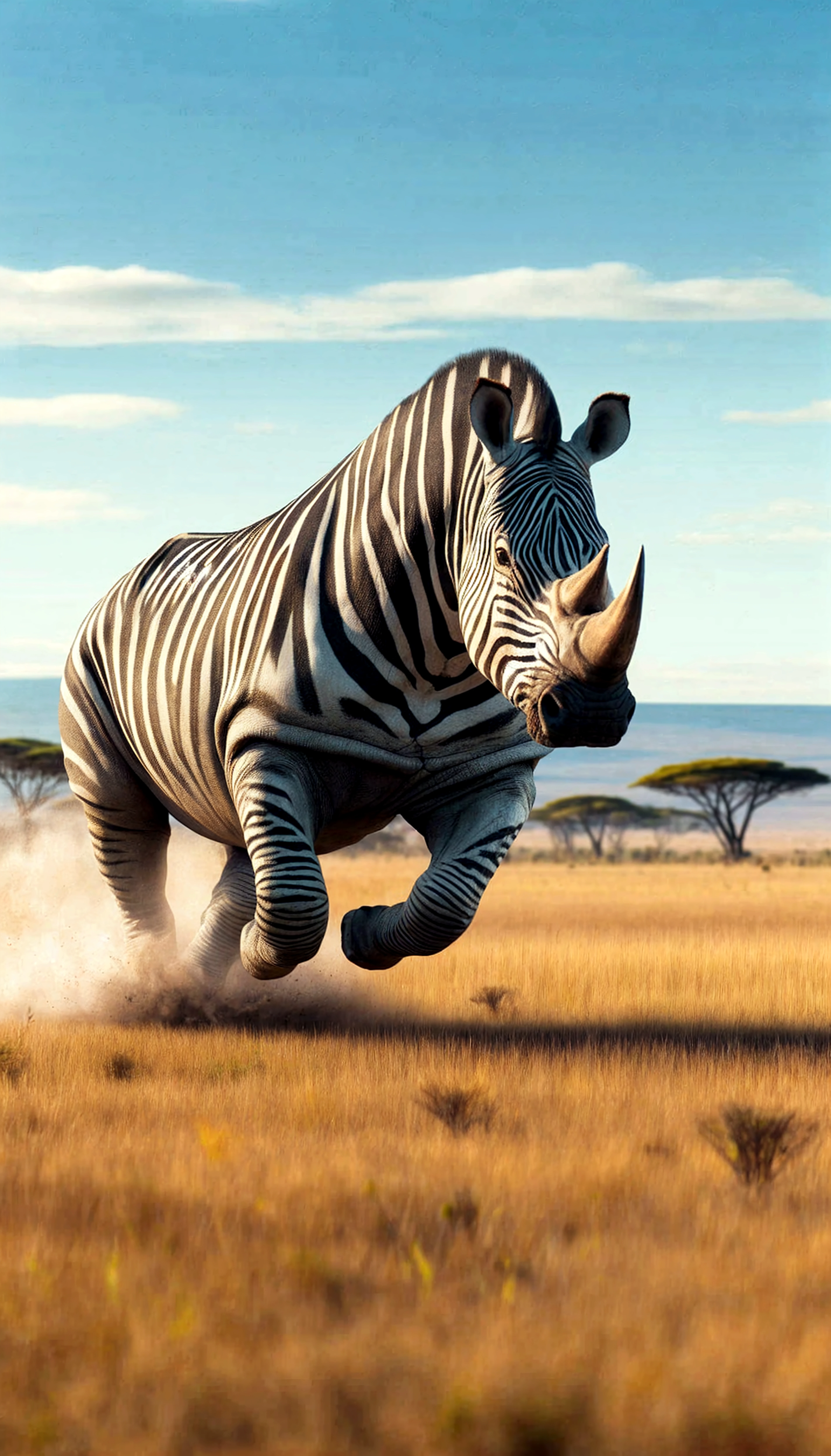 Realistic photos, RAW Photos, rhinoceros, attacks viewer, Powerful movements, jump on prey, ((Dynamic jump)), Sharp Claws, rhinoceros approaching from above, sudden approach, Bad-tempered, dynamic Shot from grand
