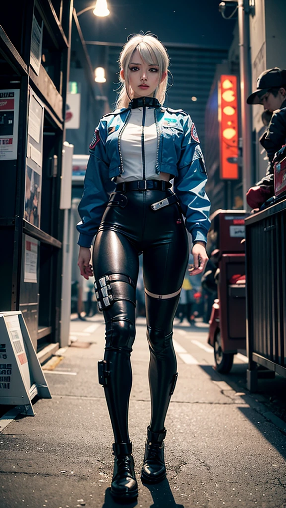 cyberpunk girl,woman,paramedic,cyborg,roboT.
