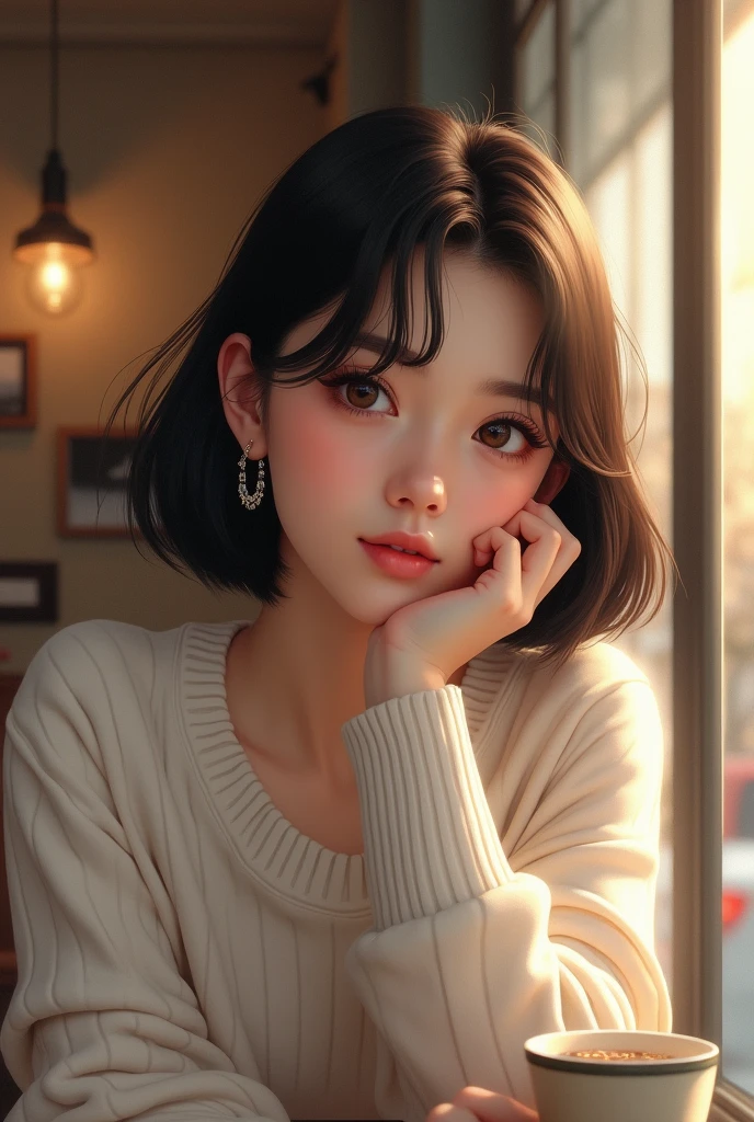 (RAW Photos, Highest quality), (Realistic, photo-Realistic:1.3), masterpiece, Very delicate and beautiful, Very detailed, CG, Unity , 2k wallpaper, wonderful, In detail, A light smile, Very detailed CG Unity 8k wallpaper, Large file size, Super detailed, High resolution, Absurd, Soft Light, (((Medium Hair:1.3), Short bangs, Black Hair, Floating Hair NovaFrogStyle)), Beautiful detailed girl, Detailed fingers, Very detailed eyes and face, Beautifully detailed nose, Beautiful attention to detail, Long eyelashes, Light on the face, View your viewers, (Mouth closed:1.2), One girl, cute, young, Adult face, (whole body:1.3), ((Small breasts)), Realistic face, Realistic body, Super Big Breasts, Big Breasts, Beautiful thigh details, (Urzan-6500-v1.1:0.8), Black underwear, With legs apart, Blushing and embarrassed