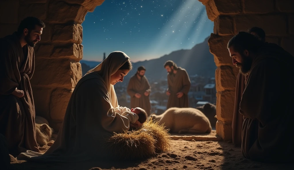 biblical history: In the city of Belém, night Mary gave birth to the Savior of the world in a humble manger