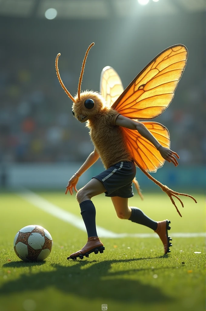Moth Cucumber as footballer