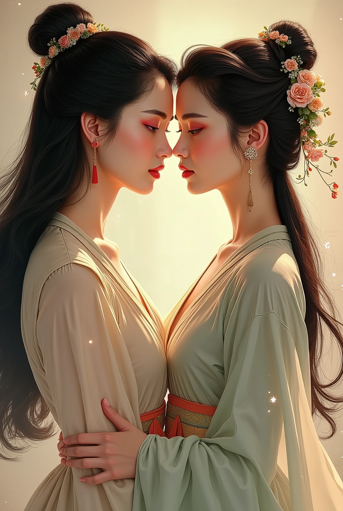 Thuy Kieu and Thuy Van in the Tale of Kieu by Nguyen Du. Beautiful face,
Thuy Kieu is sharp, Thuy Van is gentle.