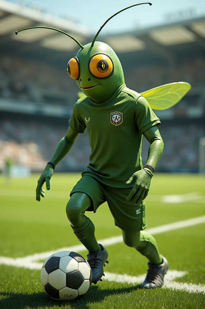 Moth as cucumber as footballer