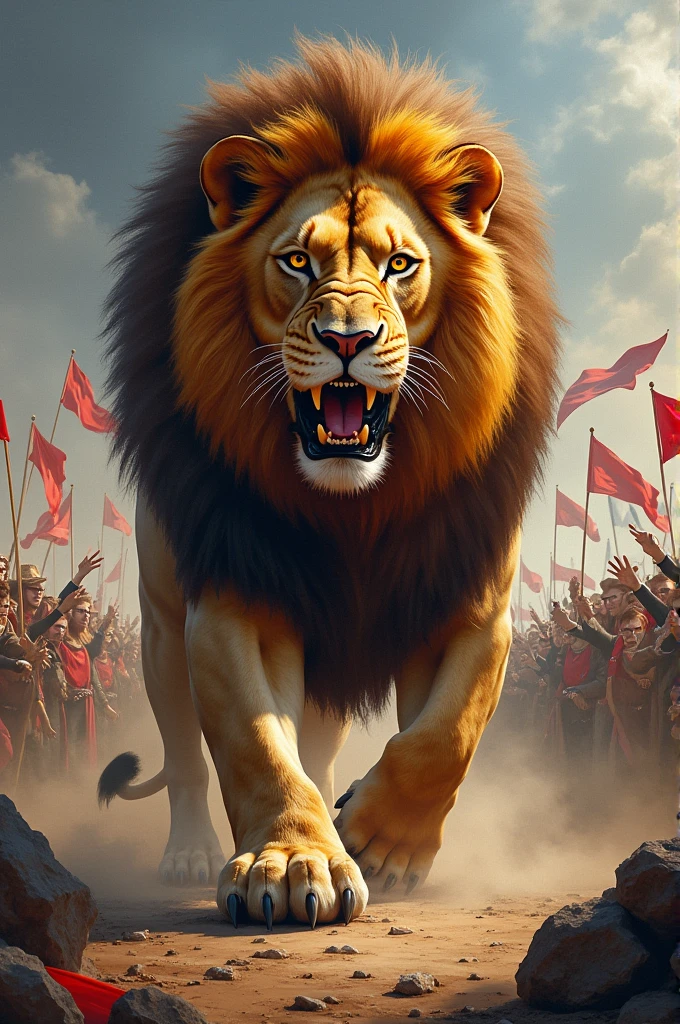 Lion war the election in kill