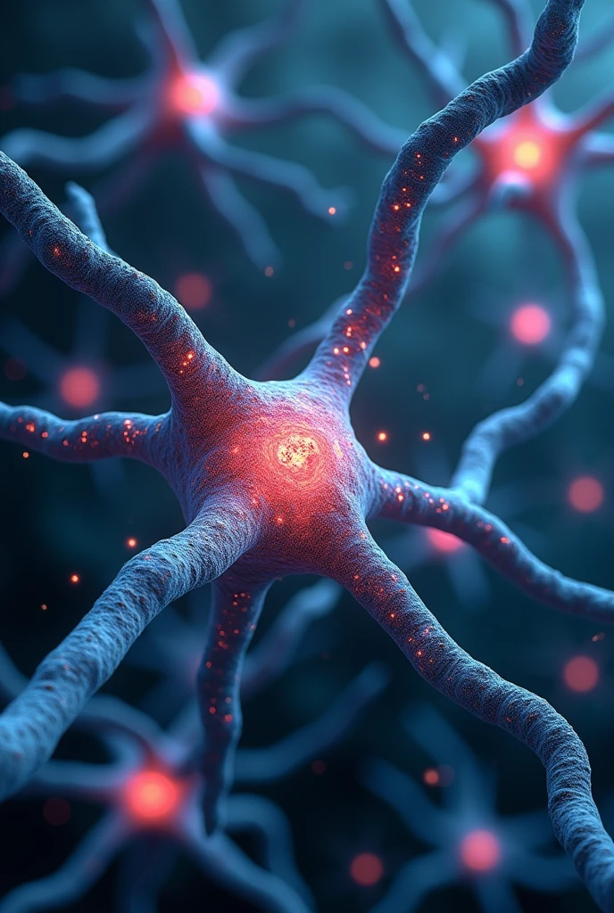 Create an image of functioning neurons.