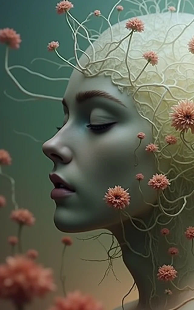 that the roots of the iris of the eye transform into roots of flowering plants