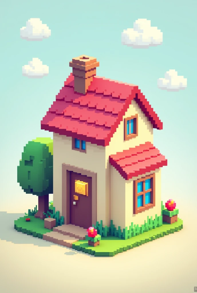 pixel house