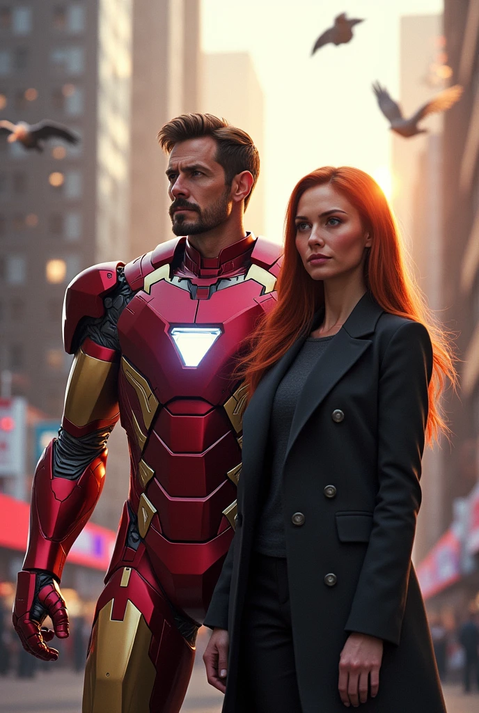 Iron man with pepper potts