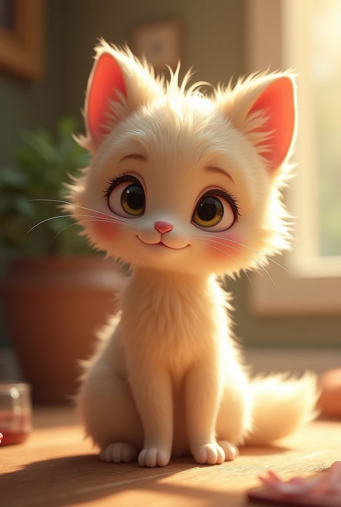 Furry female blushing