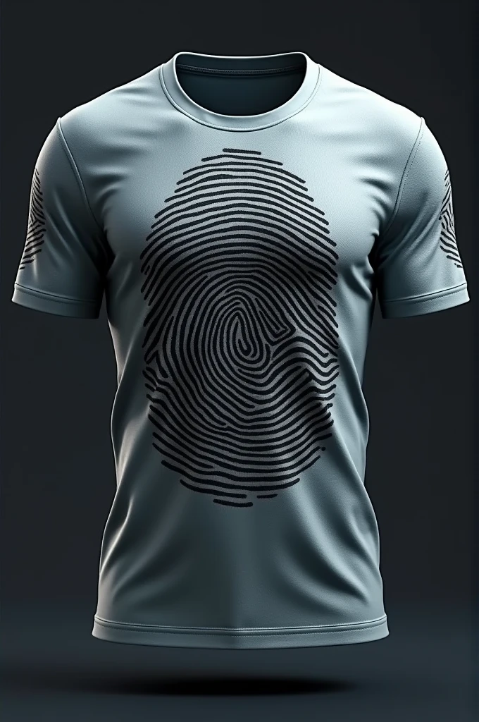 Jersey design of forensic vibe in fingerprint with front and back view