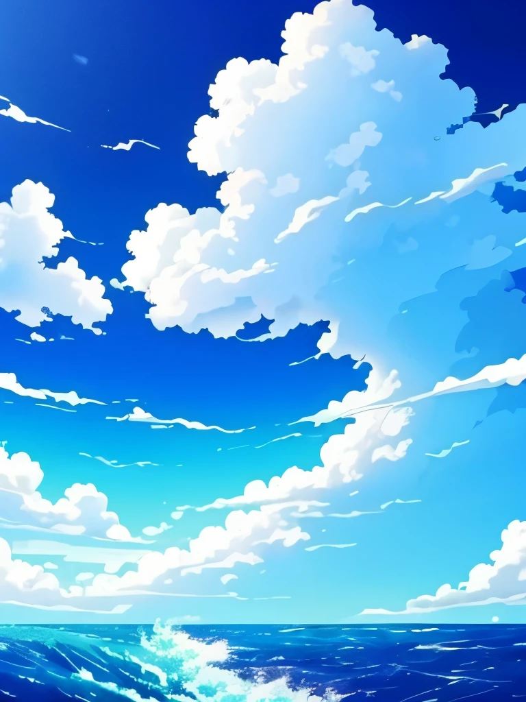 anime anime wallpapers anime anime wallpapers anime anime, beautifull puffy clouds. anime, blue sea. by makoto shinkai, wallpaper anime blue water, azure ocean, anime clouds, beautiful ocean, clouds and waves, anime background, azure waves of water, beautiful anime scenery, beautiful anime scene, azure sky, bright sea, anime scenery, anime beautiful peace scene