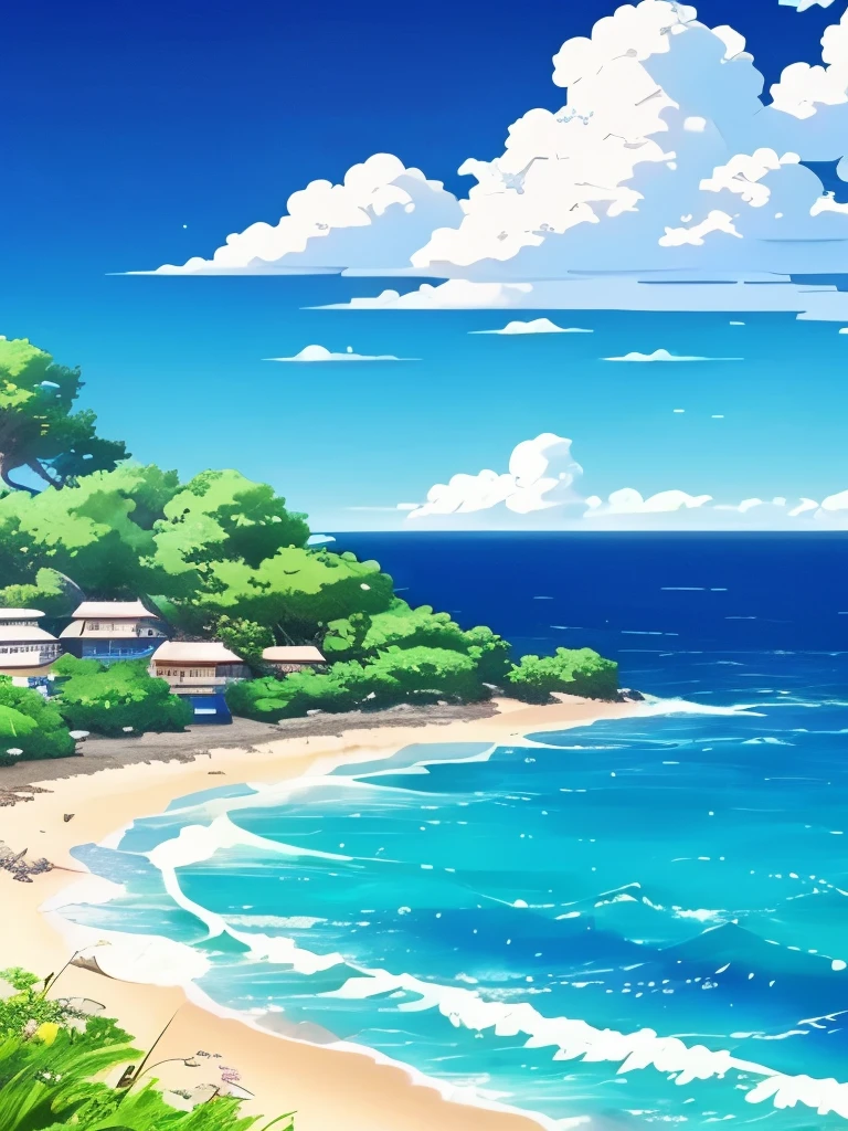 anime anime wallpapers anime anime wallpapers anime anime, beautifull puffy clouds. anime, blue sea. by makoto shinkai, wallpaper anime blue water, azure ocean, anime clouds, beautiful ocean, clouds and waves, anime background, azure waves of water, beautiful anime scenery, beautiful anime scene, azure sky, bright sea, anime scenery, anime beautiful peace scene