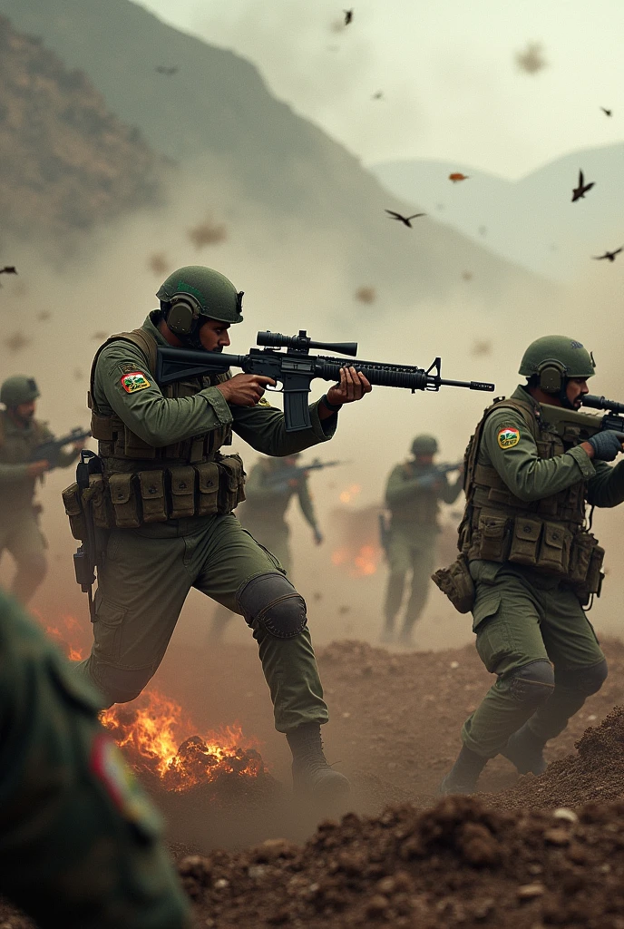 War between India and Pakistan images show two fighting teams named with India and Pakistan