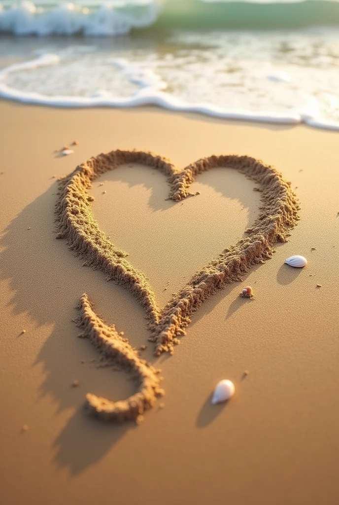 Generate a Sand art for my love her name is O