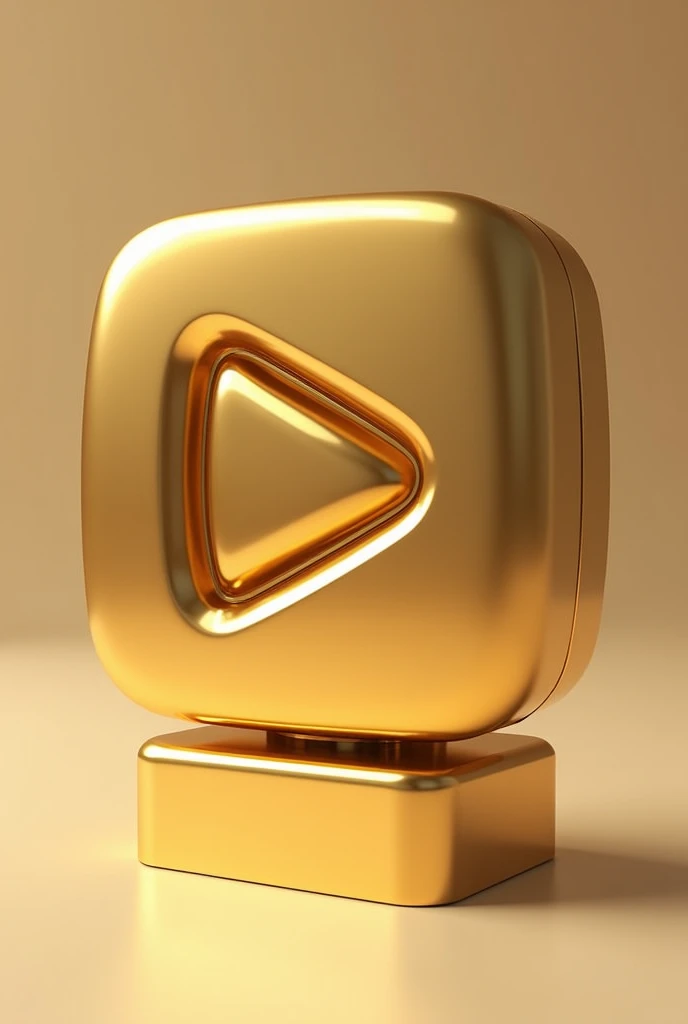 YouTube gold Play button 