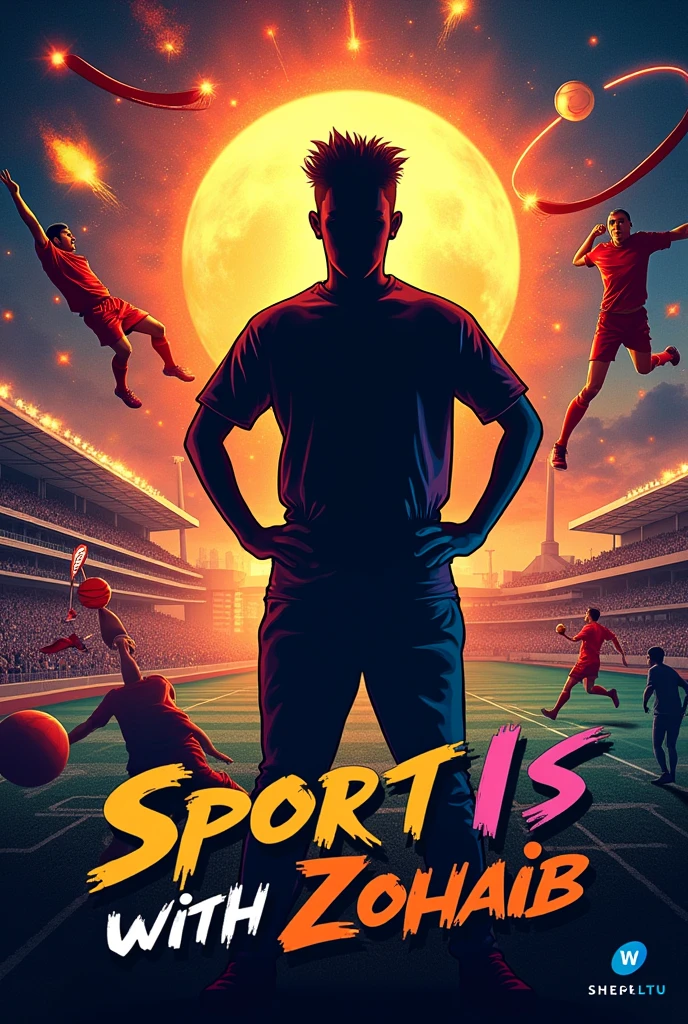 I make a YouTube channel for all sports updates all activities related please make a DP photo for my YouTube channel SportsWithZohaib