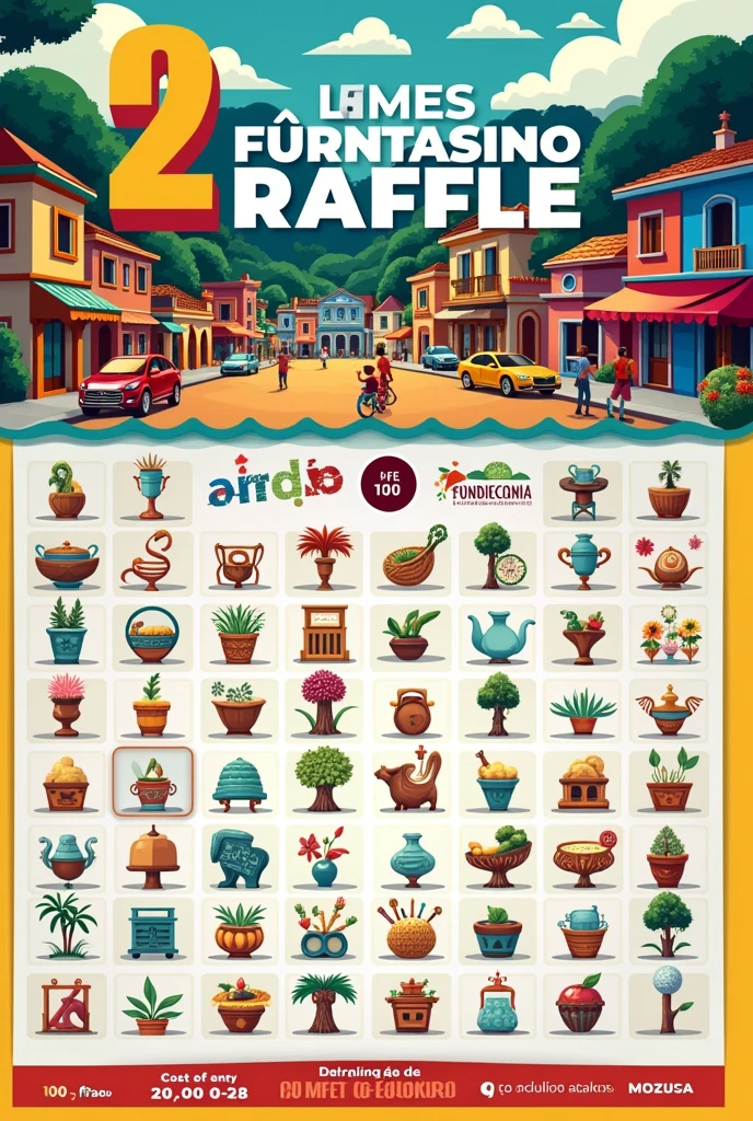 ar an image of a raffle with the following data Raffle to raise funds to assist the city of Valledupar the raffle has a cost of 20.000 thousand pesos play on October 28 with the Medellin lottery numbers from 00 to 100