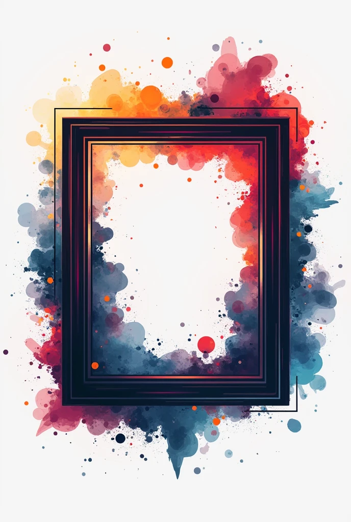 Make an empty vertical frame with the hiphop style frame