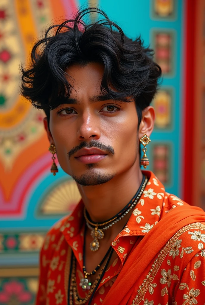 BTS v if he is indian look