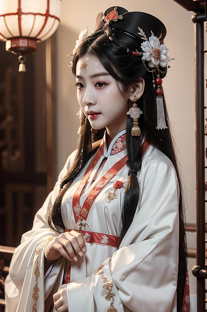 Jiangshi，Qing Dynasty, Hanfu, Mother feeling, Royal sister, Pale white cheeks, Vampire teeth