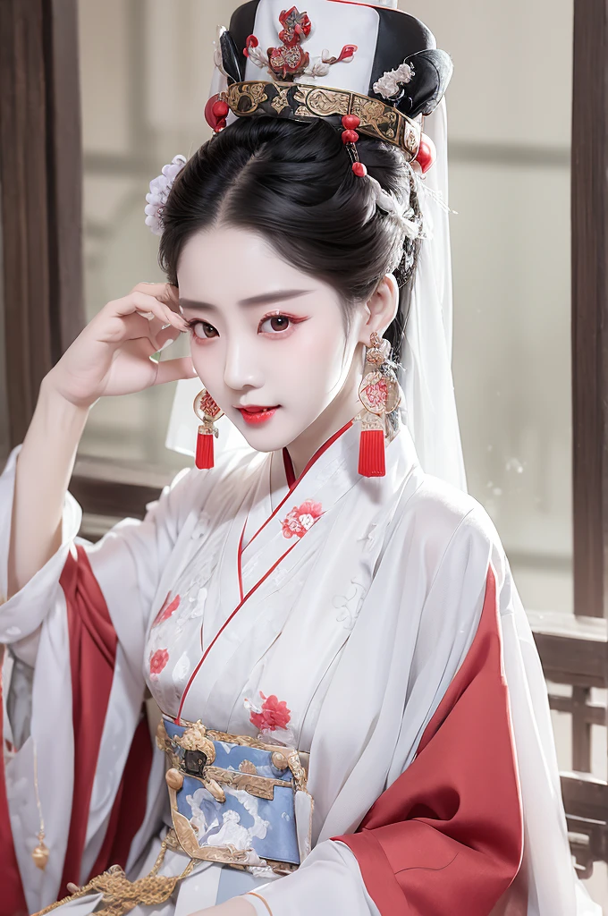 Jiangshi,Qing Dynasty, Hanfu, Mother feeling, Royal sister, Pale white cheeks, Vampire teeth