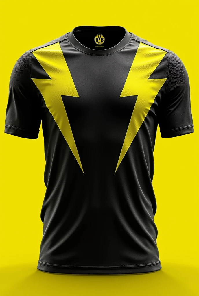 Create a Borussia Dortmund shirt for interclass, com raios , most of the black shirt