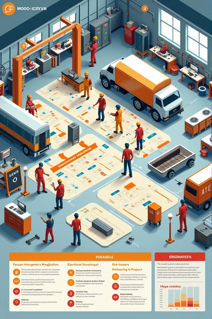 Create a risk map for a mechanical workshop
