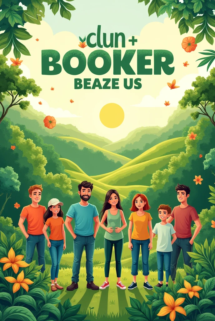 create a flyer with the title green for life
