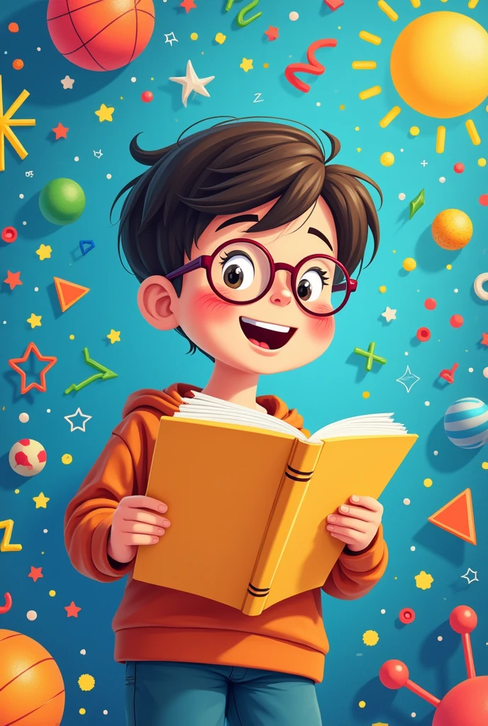 cover, notebook, mathematics, child, fourth grade, color