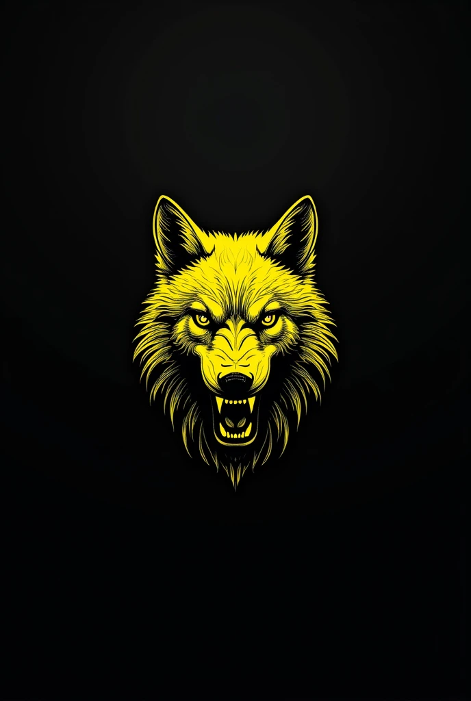 Create an all black Borussia Dortmund shirt with a yellow wolf
