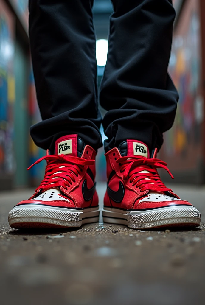sneakers with pornhub logo
