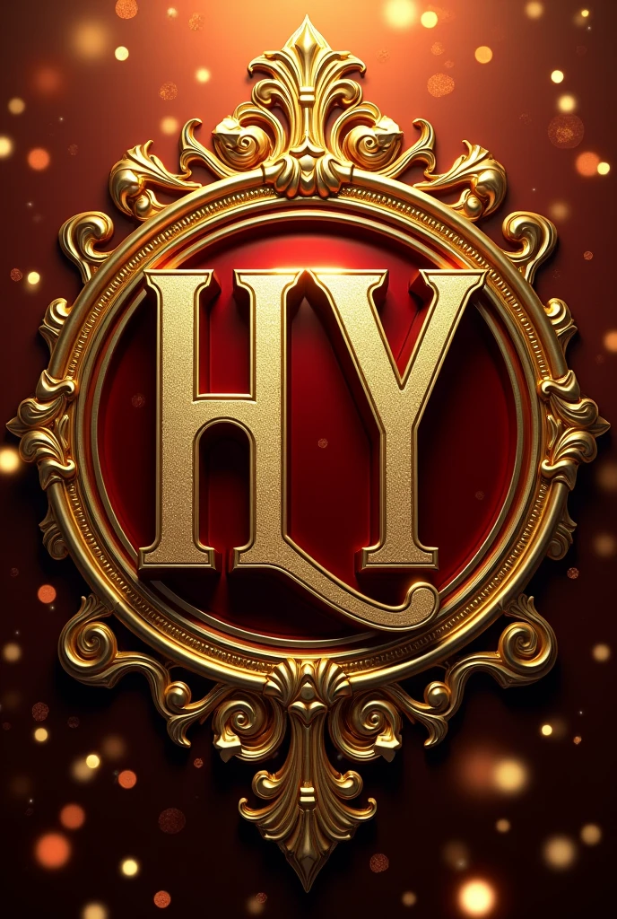 Logo with the acronym HY 100% flashy rich person logo