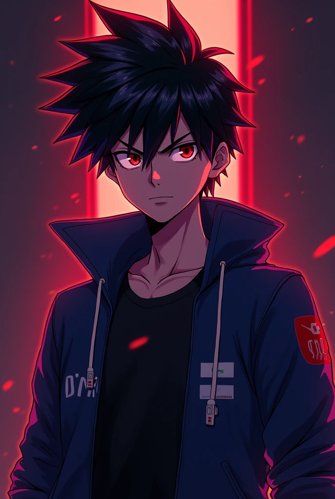 MAKE A ANIME CHARACTER A ATTITUDE BOY YOUTUBE LOGO COLOUR BLACK AND PURPLE