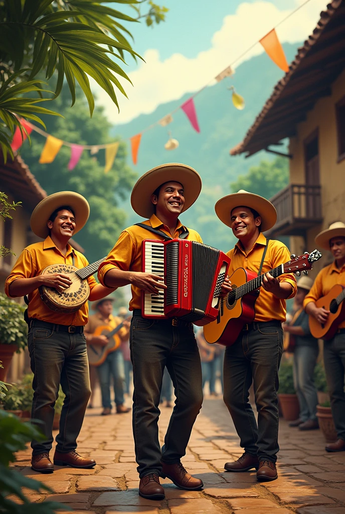 Vallenato musicians of Colombian minstrelsy