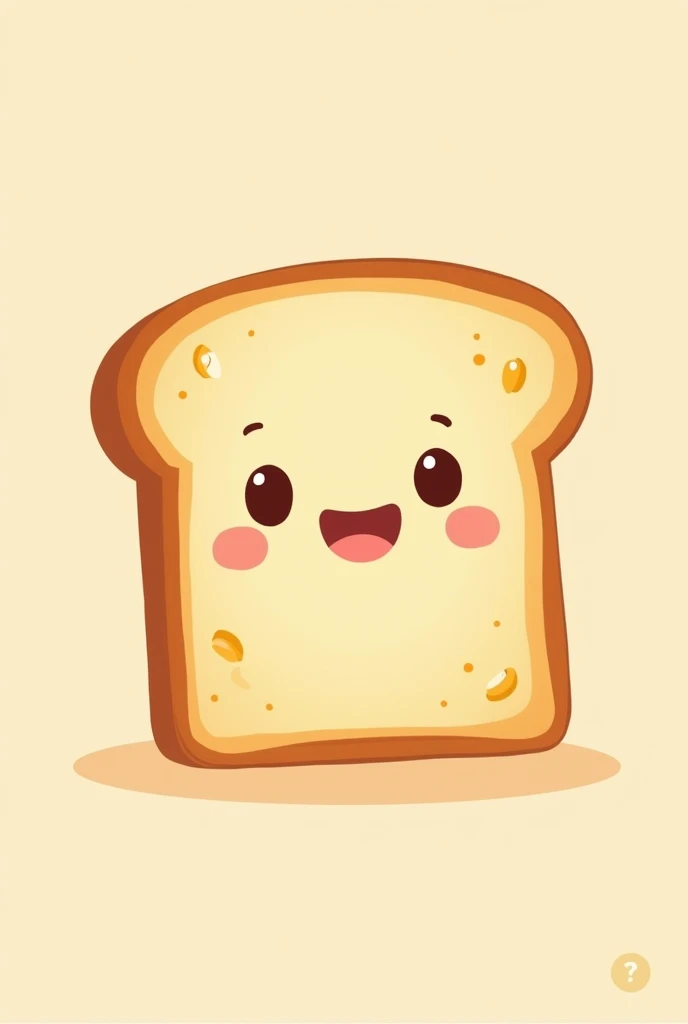 Cute cartoon toast bread 