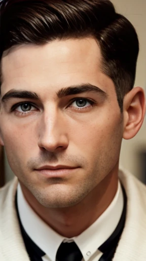 A man Aronson short hair focus on the face