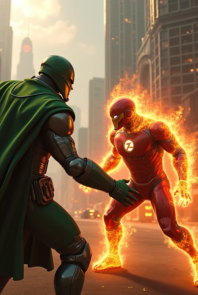 Human torch vs Robert Downey junior doctor doom