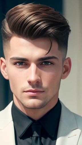 A man Aronson stylish hair focus on face