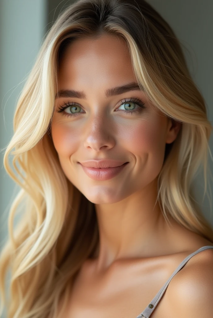 Hot blonde woman for instagram photos
