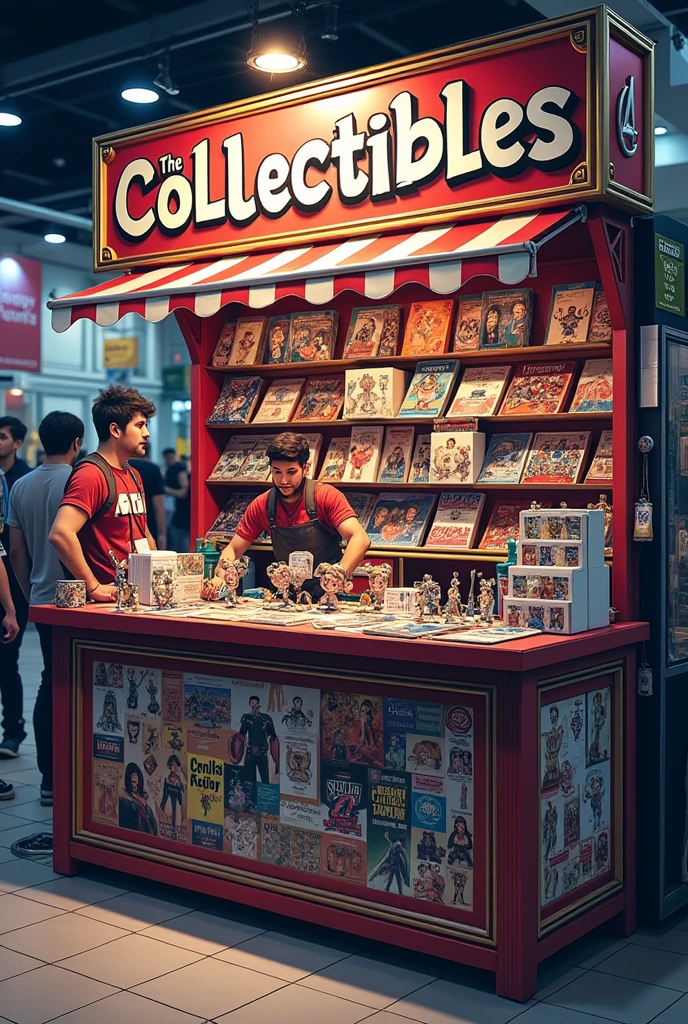 Our stall name is "The Collectibles" .. we sell avengers keychains and bobbleheads, anime bobbleheads,demon slayer katana keychains,artworks ,charms , posters .. make sure you include the stall name in the poster