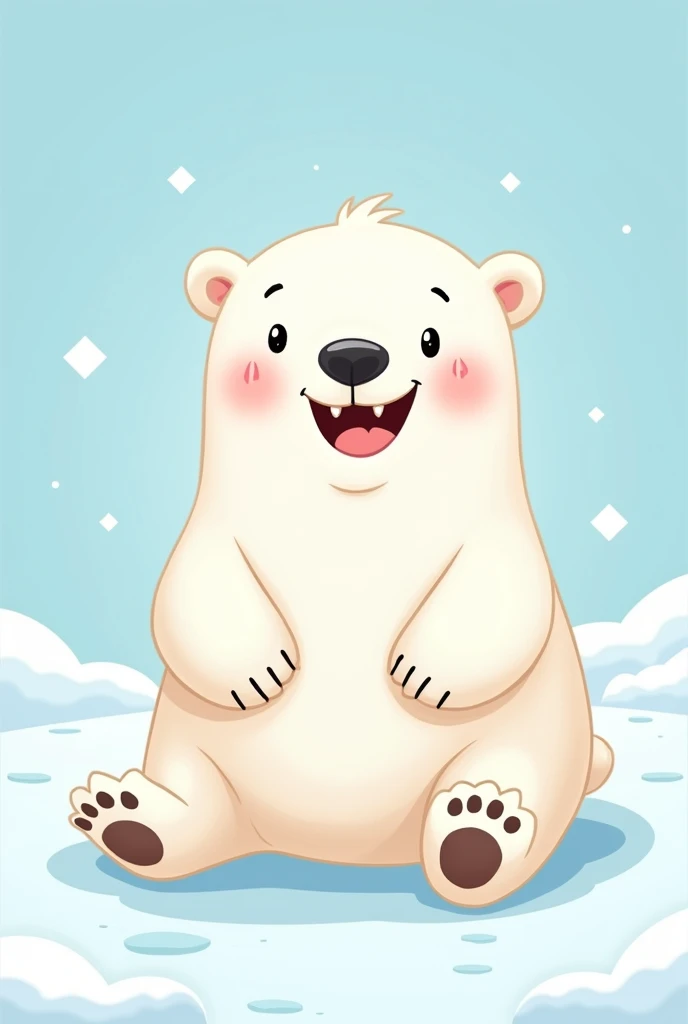 Polar bear cartoon cute
