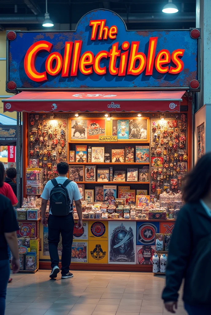 Our stall name is "The Collectibles" ..
we sell avengers keychains and bobbleheads, anime bobbleheads,demon slayer katana keychains,artworks ,charms , posters of popular anime and music albums .. make sure you include the stall name in the poster