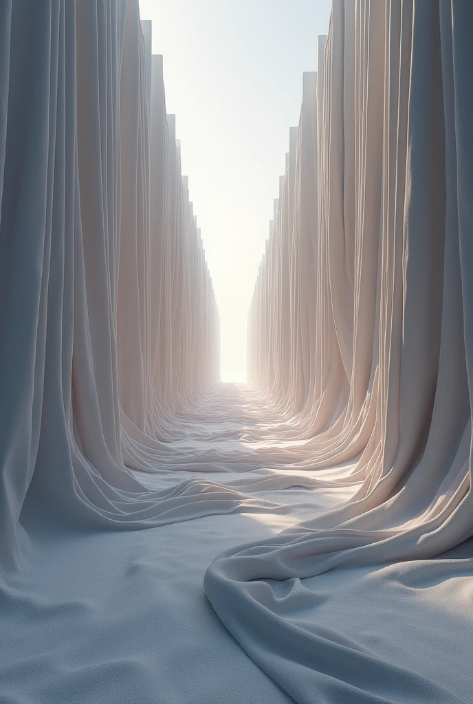 Domain Expansion that is an hallway of an unlimited cloth inside and a universal background