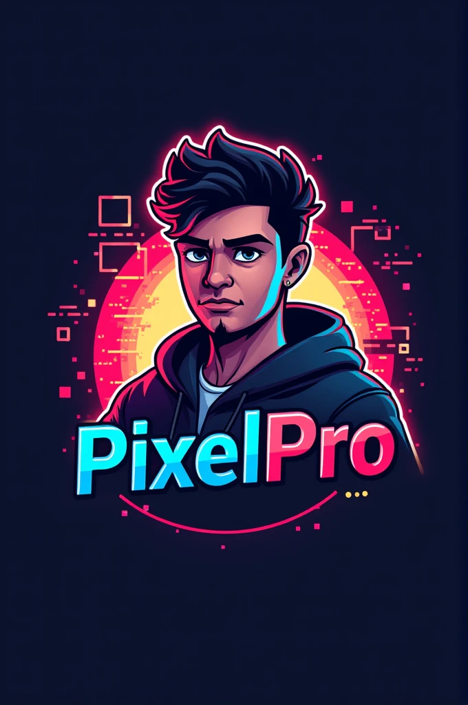 A logo for my new youtube gaming channel pixelpro 